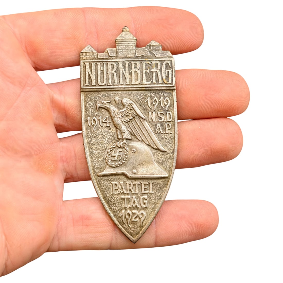 NSDAP Reichsparteitag 1929 Silver Plaque (1 of 3)
