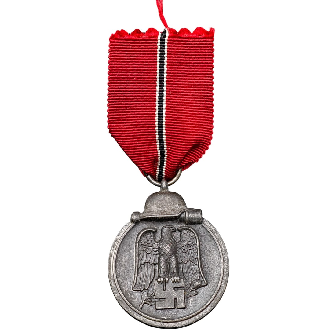 Third Reich Eastern Front Medal: Third Reich commemorative medal awarded for the 1941-1942 winter campaign on the Eastern Front, commonly known as the "Ostmedaille" or "Gefrierfleischorden". Obverse depicts an eagle grasping a