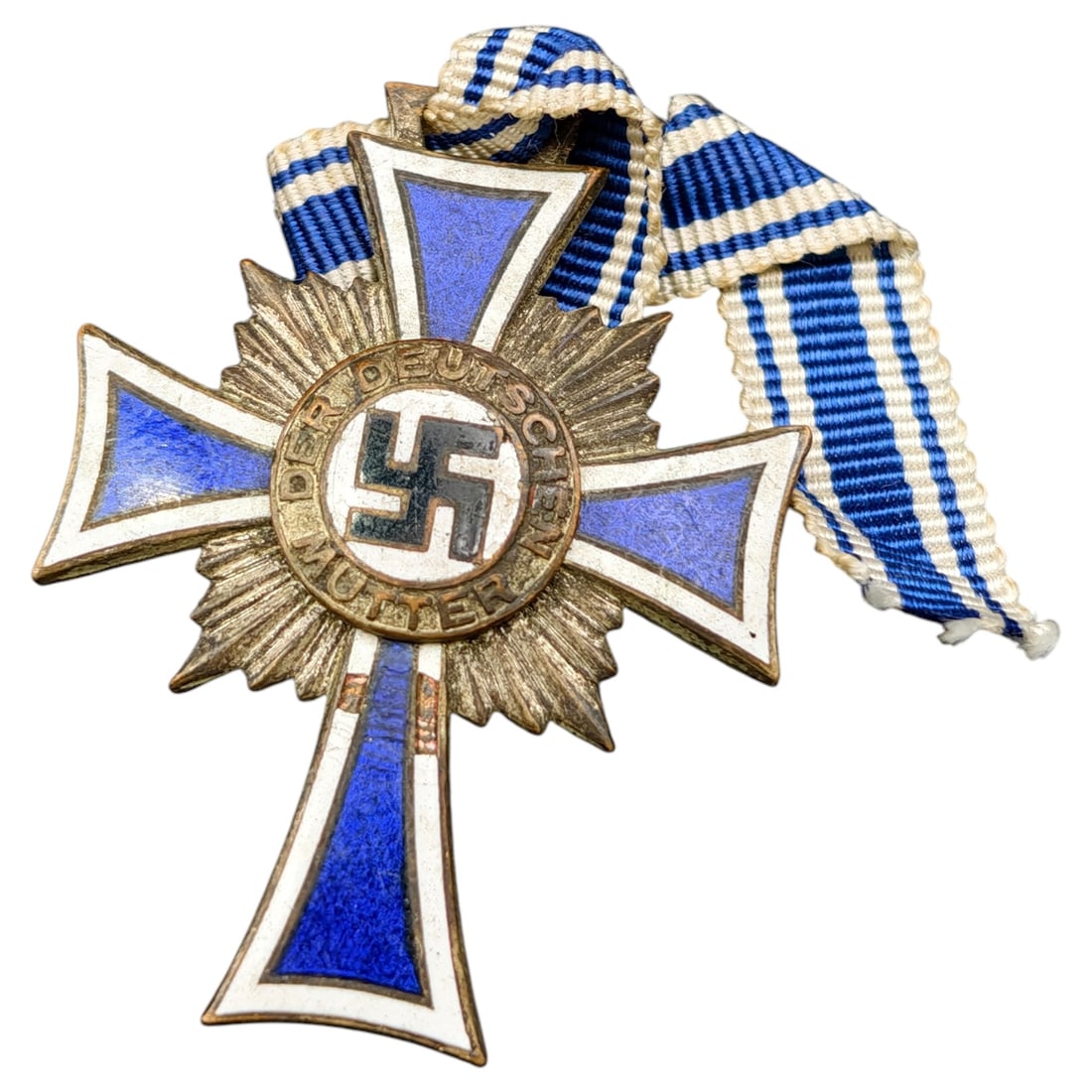 Third Reich Nazi Mothers Cross in Silver: Third Reich Nazi Mothers Cross in Silver