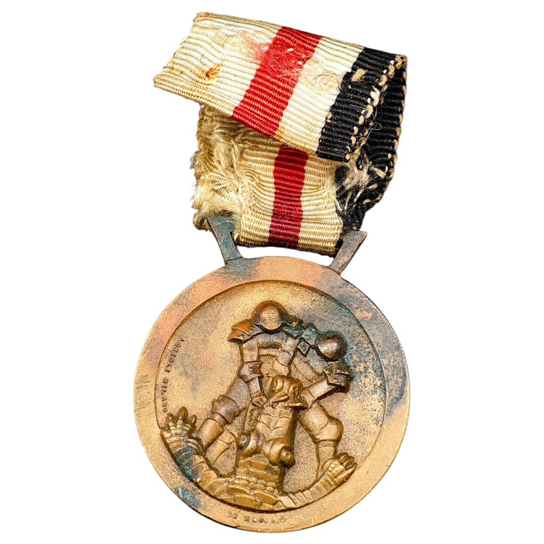 Third Reich German-Italian Campaign Medal in Africa: German-Italian Campaign Medal in Africa (also known as the "Afrikakorp Medal"), instituted in 1942 to honor the soldiers of the German and Italian alliance during the North African Campaign of World W
