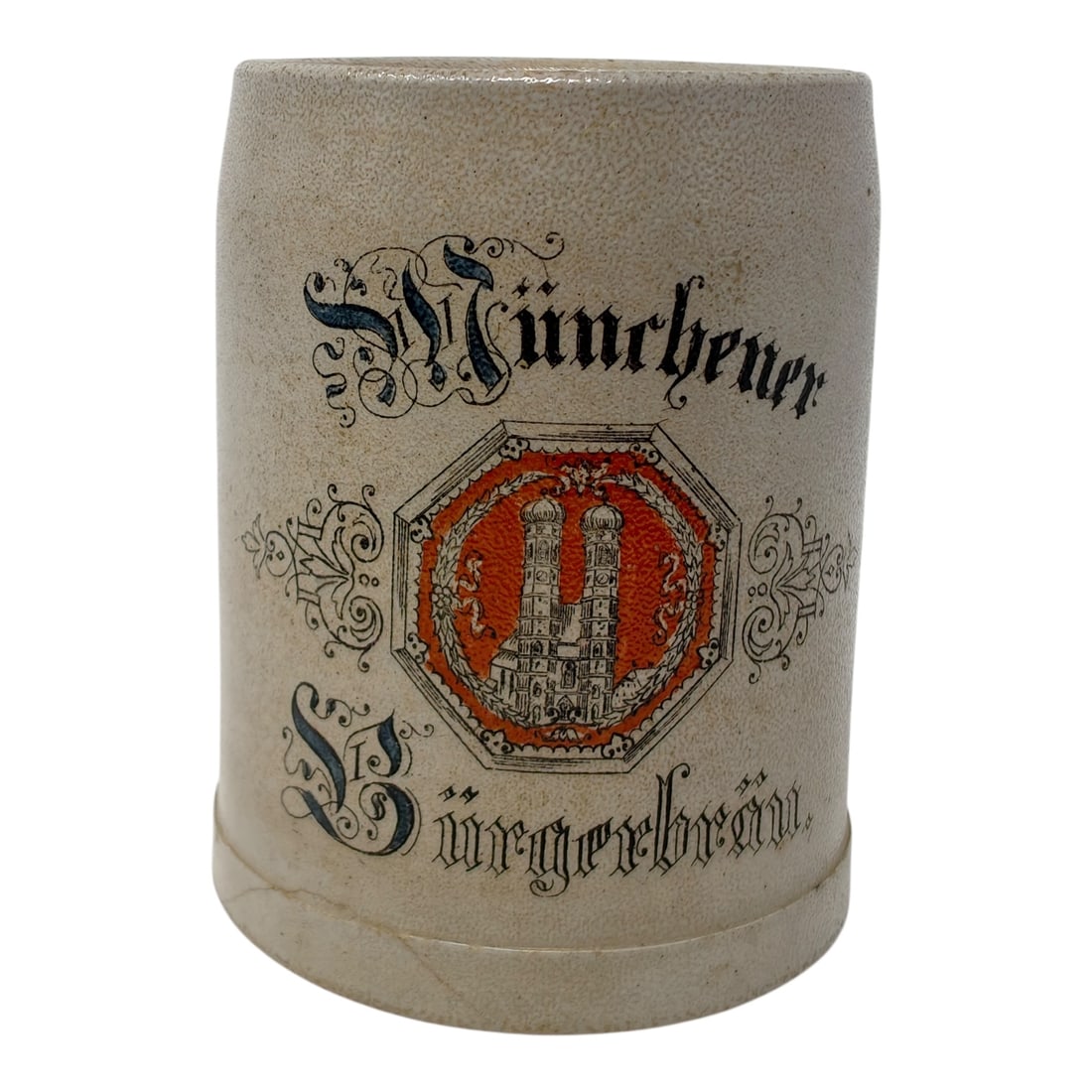 Munich Burgerbrau Keller Beer Stein Hitler Beer Hall Putsch: Half Liter, very detailed stein from a location of great historical importance. The Bürgerbräukeller was a large beer hall in Munich, Germany. Opened in 1885, it was one of the largest beer halls of