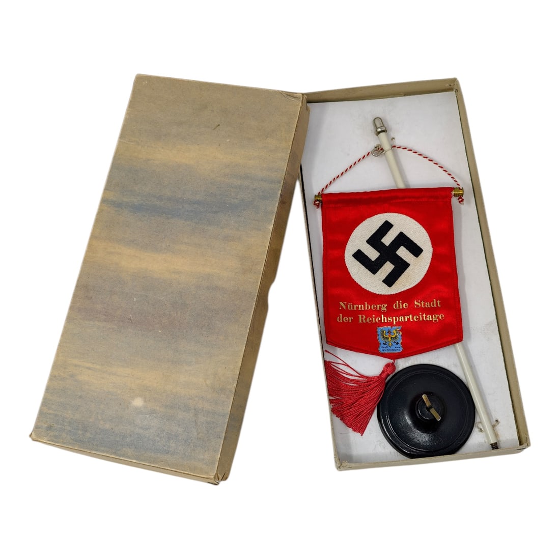 NSDAP Reichsparteitage Table Flag in Original Issue Box (1 of 9)