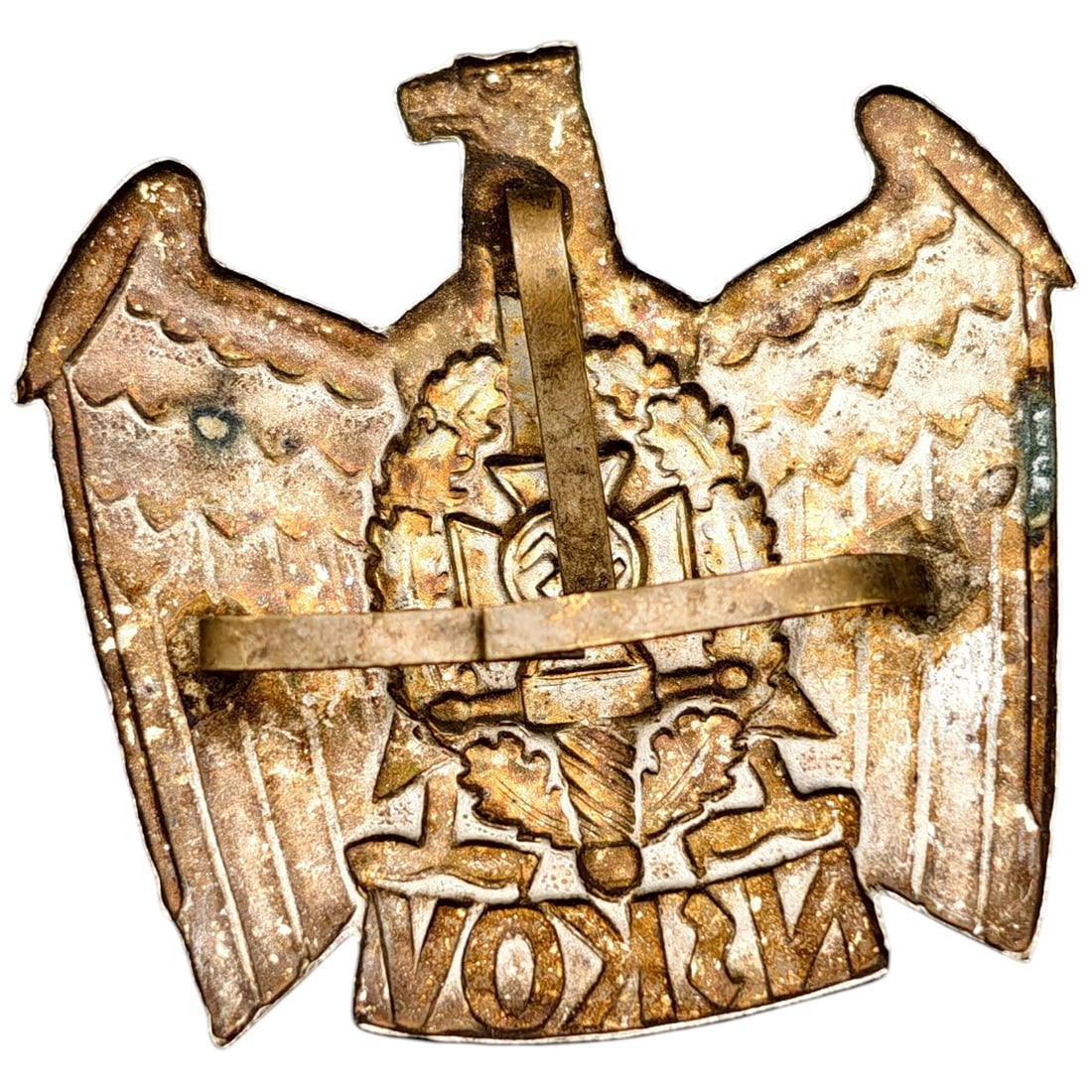 Third Reich NSKOV Visor Cap Eagle Badge - 2