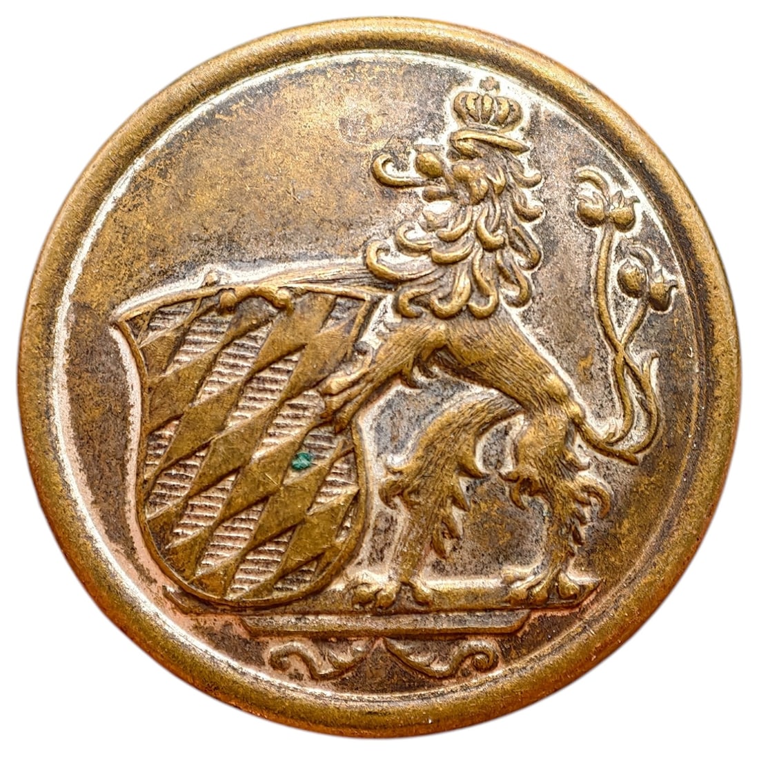 German WWI Bavarian Button: German WWI Bavarian Button