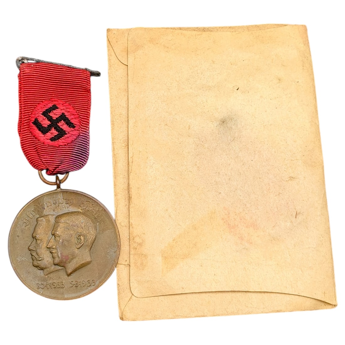 Adolf Hitler Hindenburg Commemorative Medal in Factory Envelope (1 of 2)