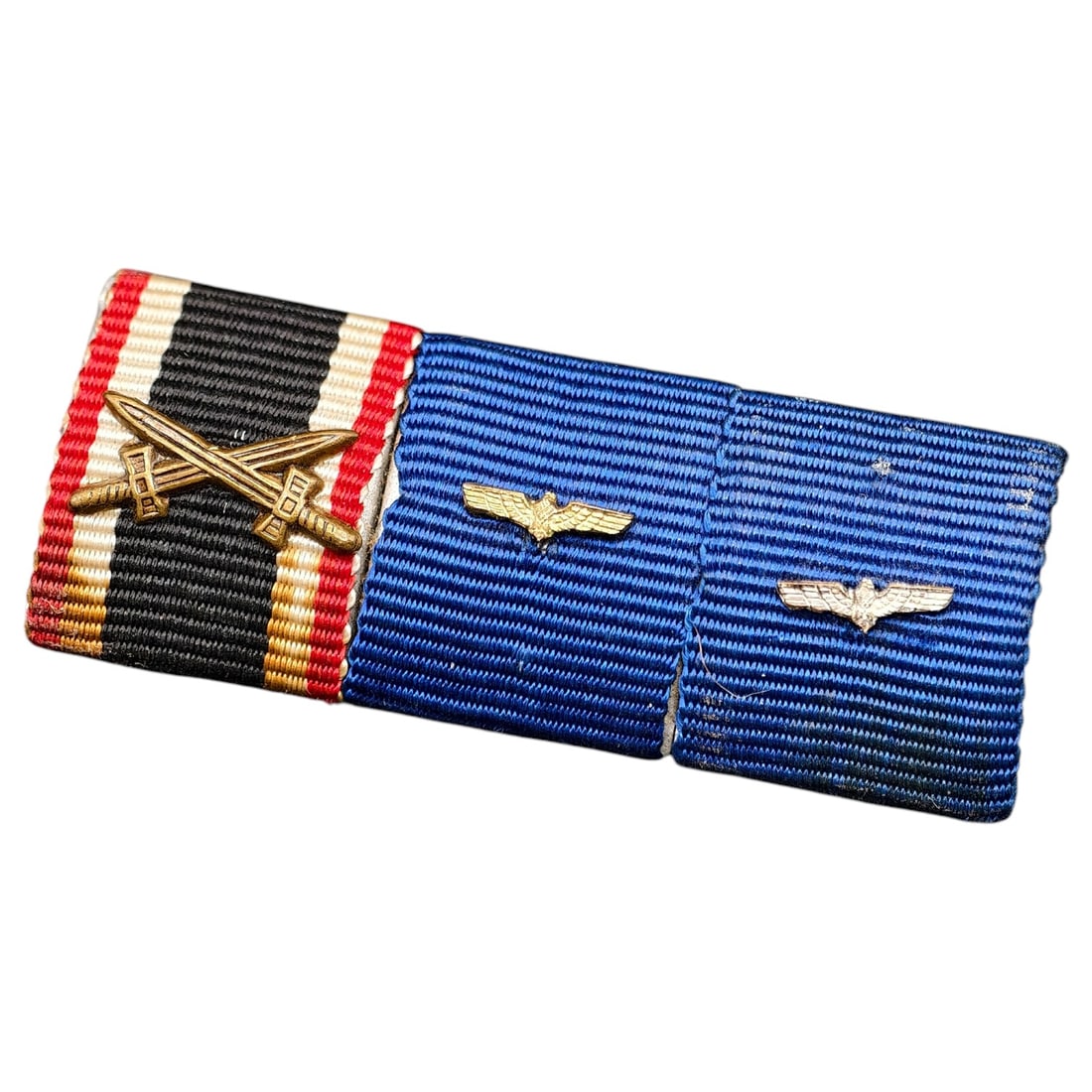 Third Reich Nazi 3 Place Ribbon Bar Reichsbahn Service (1 of 2)