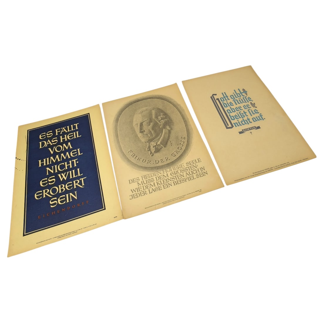 German WWII Wochenspruch der NSDAP Weekly Slogan Sheets - Set (1 of 1)
