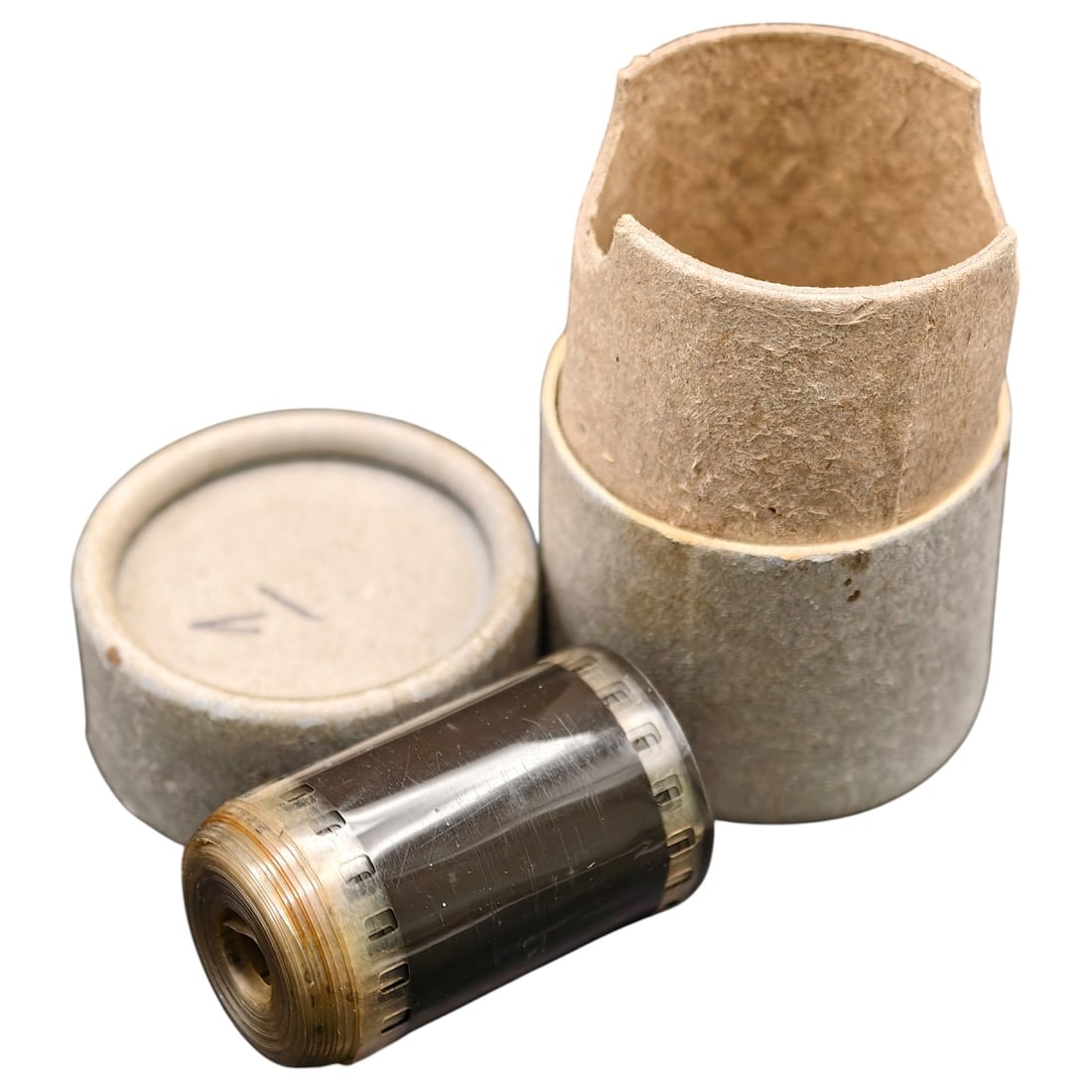German WWII Film in Cardboard Storage Tube (1 of 2)