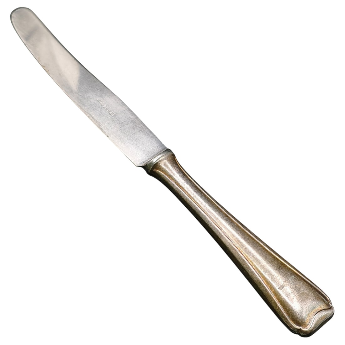 German WWII Silver-Plated Dinner Knife, Offizierheim Ettlingen (1 of 5)