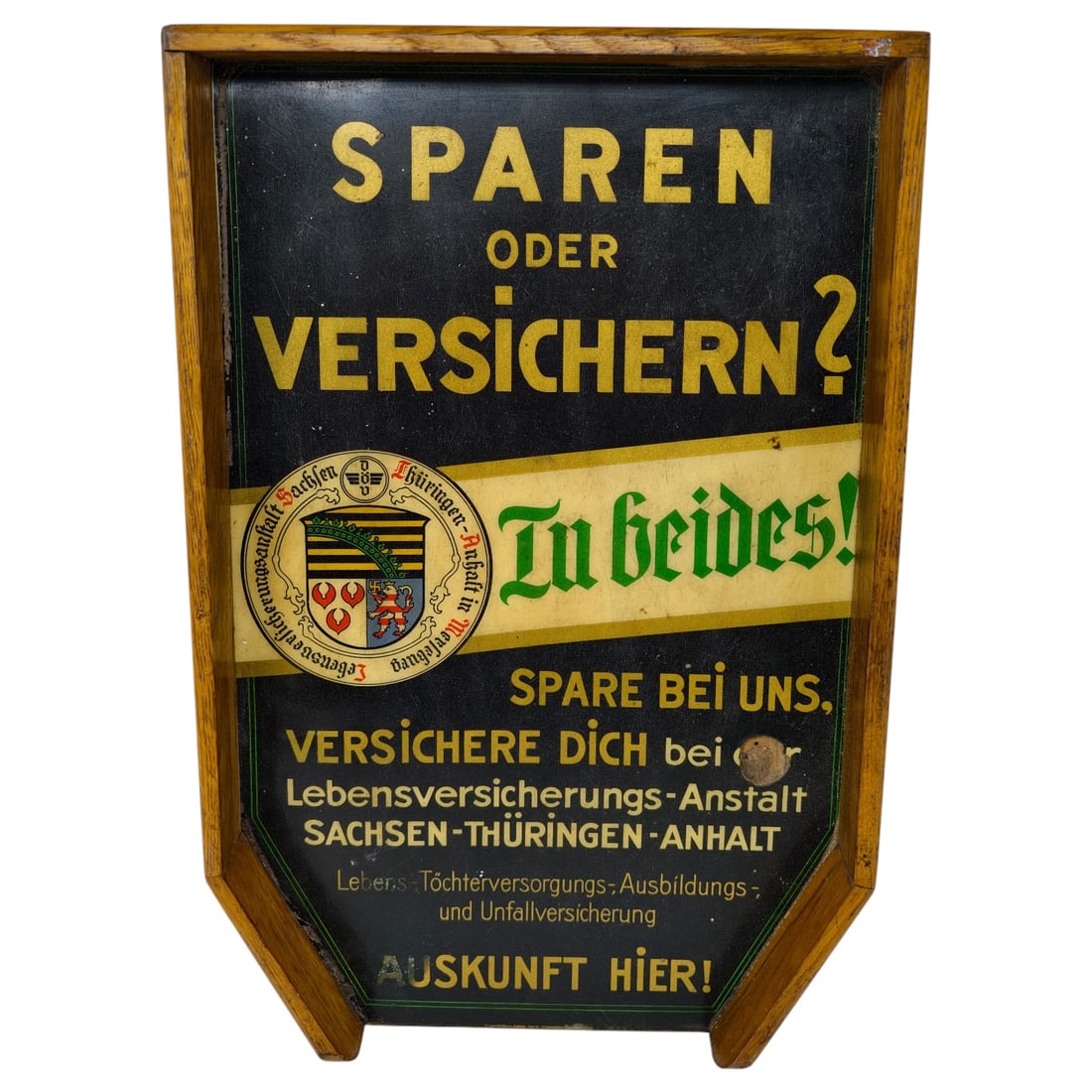 German Advertising Sign for Lebensversicherungs-Anstalt Sachsen-Thüringen-Anhalt (1 of 7)