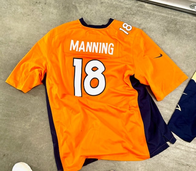 Denver Broncos Peyton Manning Jersey: Denver Broncos Peyton Manning Jersey#18XXL NFLPASome slight staining on front