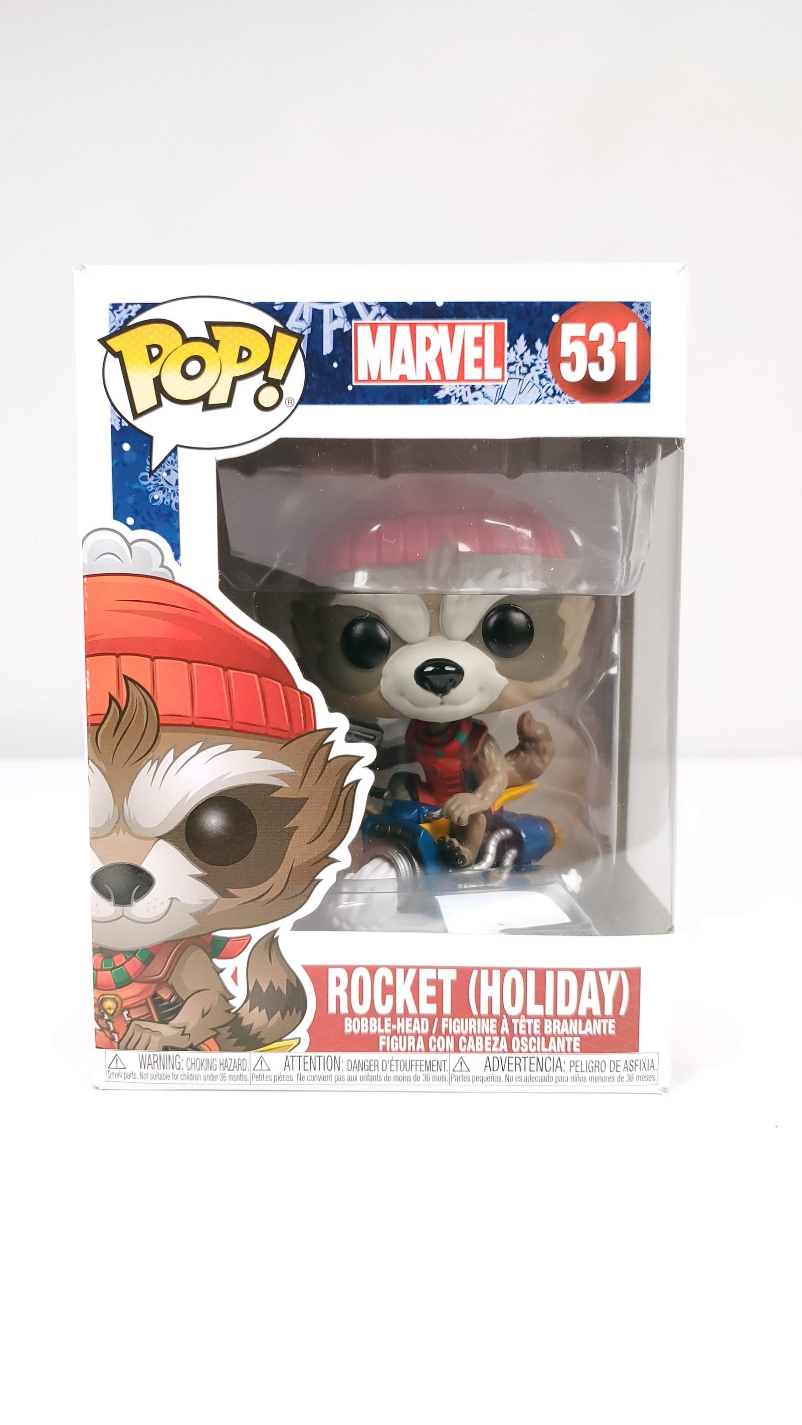 Funko Pop Rocket #531 in Box: Funko Pop Rocket #531 in Box3.5" x 4.5" x 6.25" 1 LB
