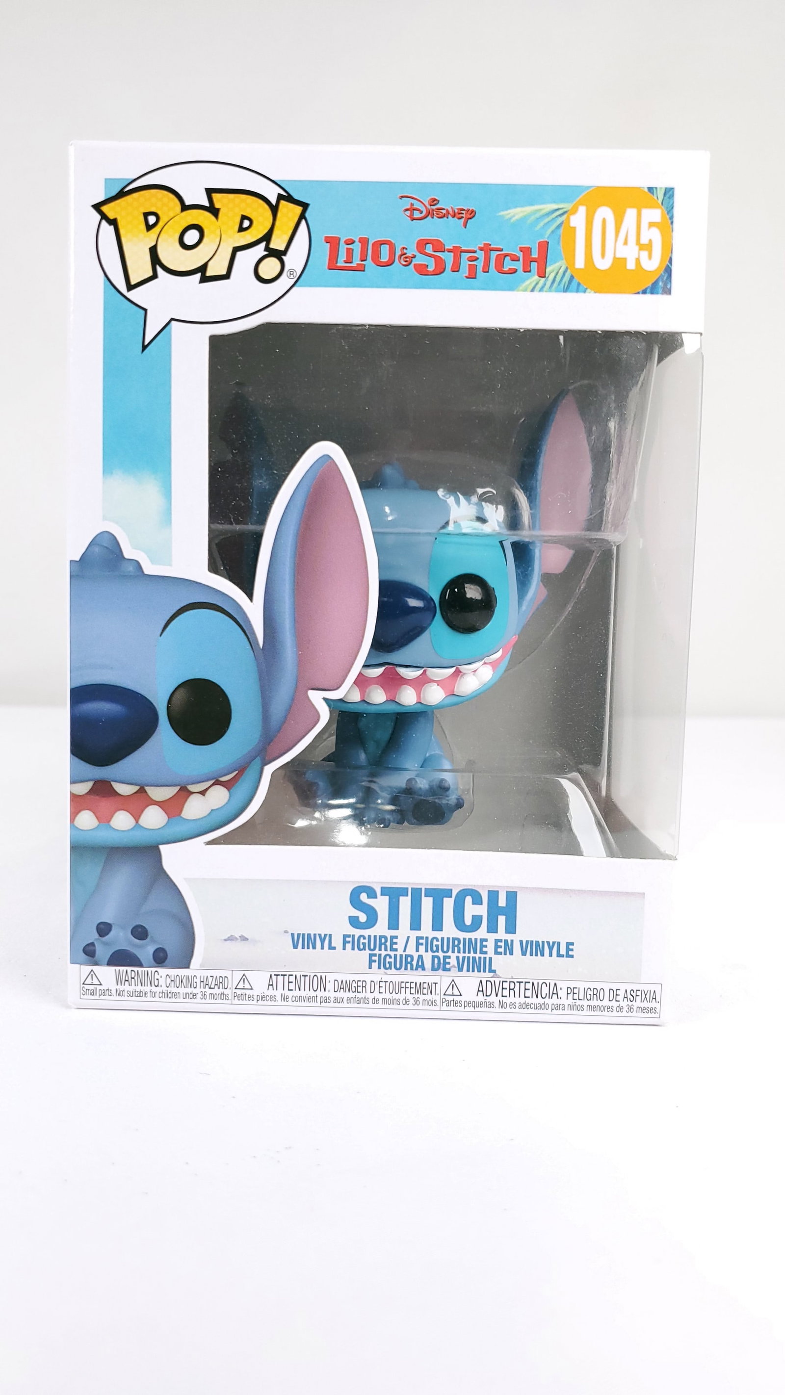 Funko Pop Stitch #1045 in Box: Funko Pop Stitch #1045 in Box3.5" x 4.5" x 6.25" 1 LB