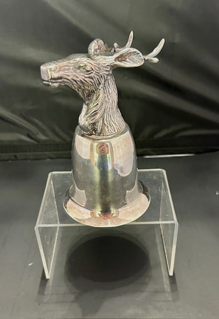 Silver Plate Stag Head Stirrup Cup in the Style of Gucci (1 of 11)