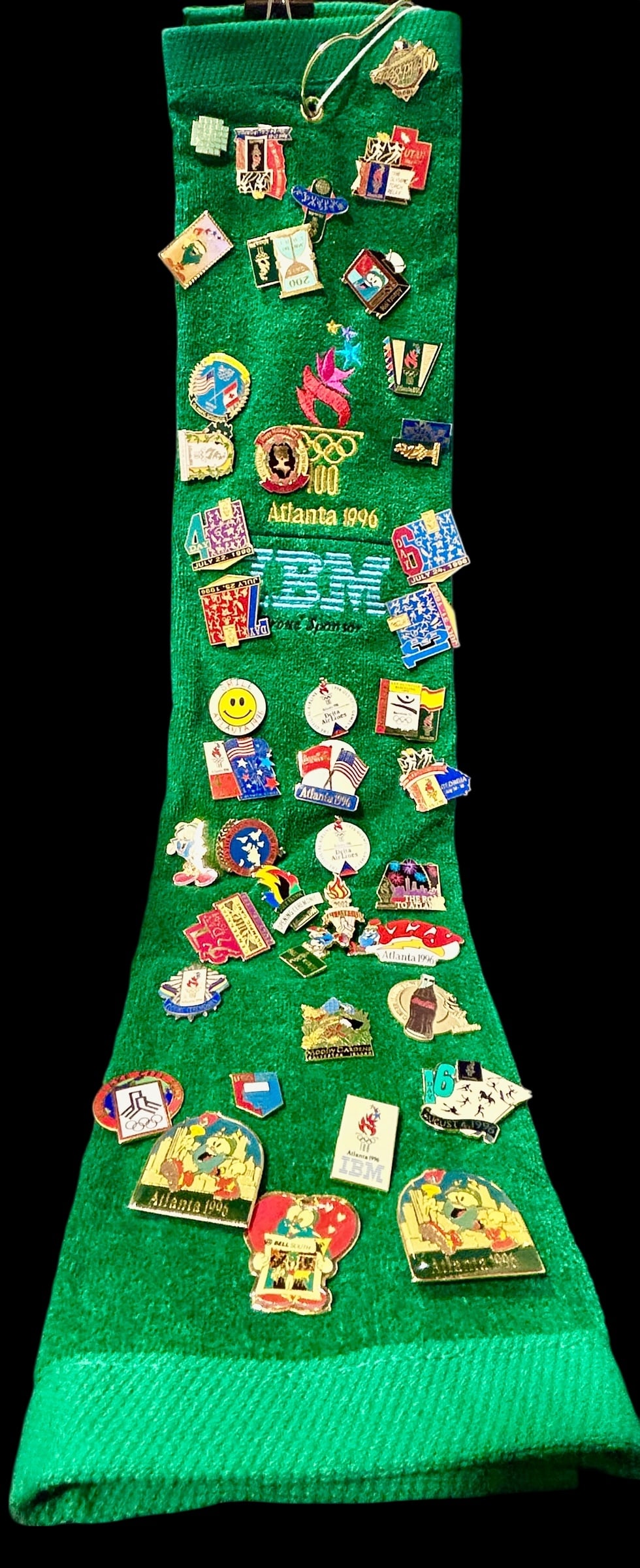 1996 Atlanta Olympic Pin Collector Golf Towel (1 of 11)