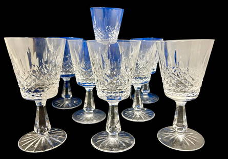 Vintage Waterford Kenmare Wine Glasses - Set of 8: Vintage Waterford Kenmare Wine Glasses - Set of 8 - Beautiful Crystal Wine Glasses. All in Perfect Condition. Beautifully Waterford. 7" x 3.5" 1LB