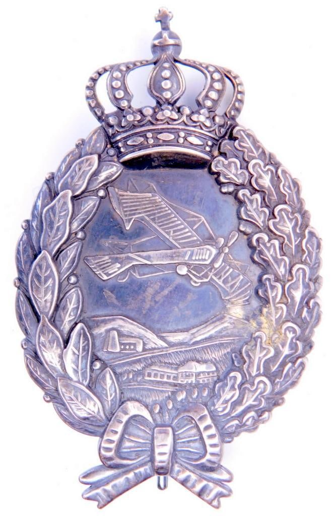 Imperial German World War I Aero Bavarian Aviator Pilot Badge (1 of 3)