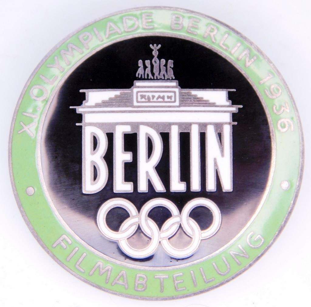 German WWII 1936 Berlin Summer Olympics Film Maker Badge (1 of 3)