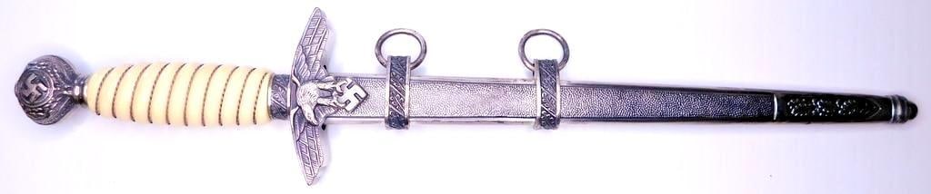 German WWII Luftwaffe Officers Dagger and Scabbard (1 of 13)