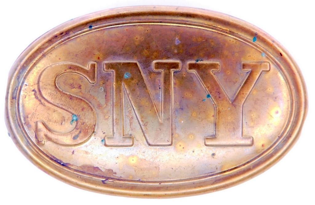 US Civil War Union State of New York SNY EM Belt Buckle (1 of 4)