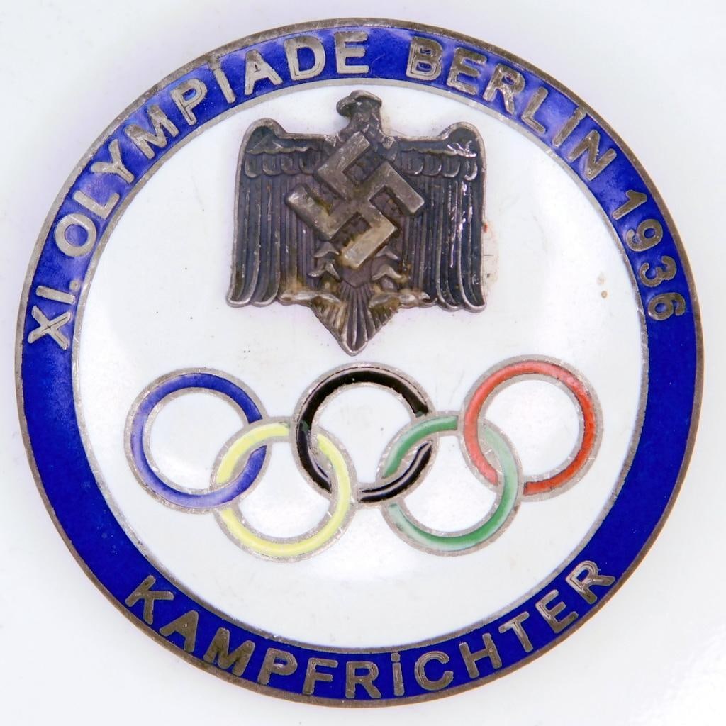 1936 Olympicドイツ LUFTWAFFE バルナック型　ボディ A 1936 German Berlin Olympic Kampfrichter Badge