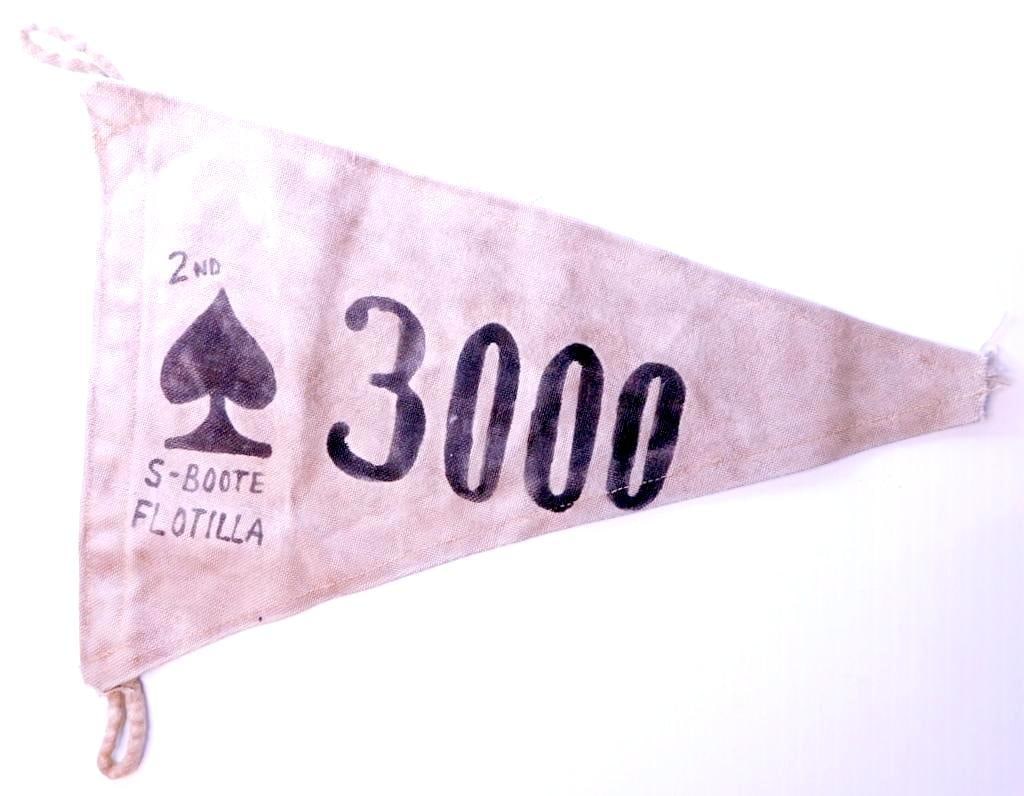 German WWII Naval Kriegsmarine S - Boote Tonnage Kill Pennant (1 of 11)