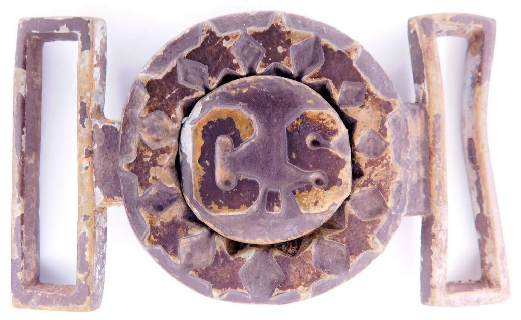 Confederate States Civil War CS Officers Belt Buckle (1 of 4)