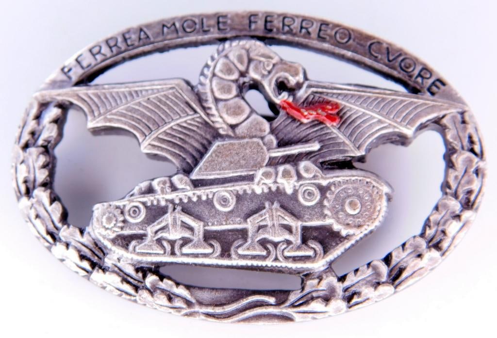 Italian German World War II Panzer Tank Korps Drivers Dragon Badge (1 of 3)
