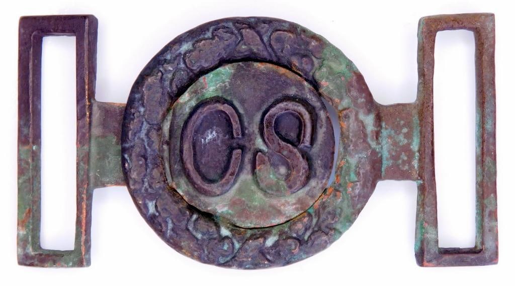 Confederate States Civil War CS Officers Belt Buckle (1 of 4)