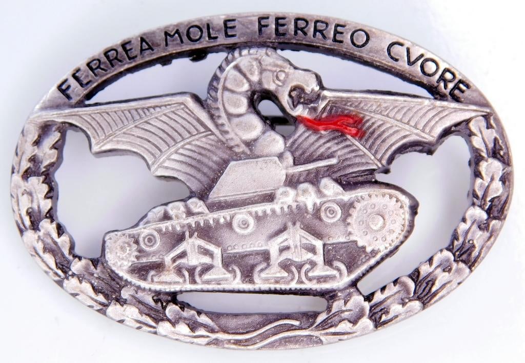 Italian German World War II Panzer Tank Korps Drivers Dragon Badge (1 of 3)
