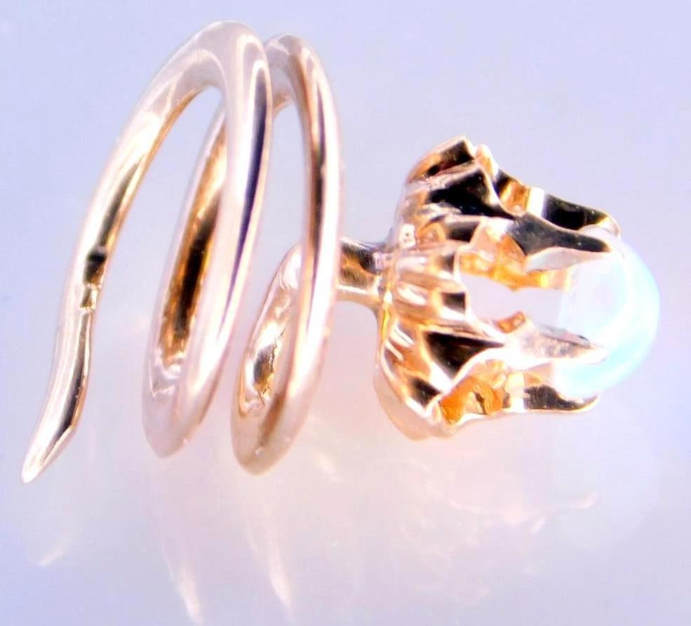 Ladies Dress Spiral Tack 14K Yellow Gold: Believed to be a button spiral for ladies dress Tested as 14K Gold, weighs .50 dwt Glass bead Believed to be an antique wardrobe piece