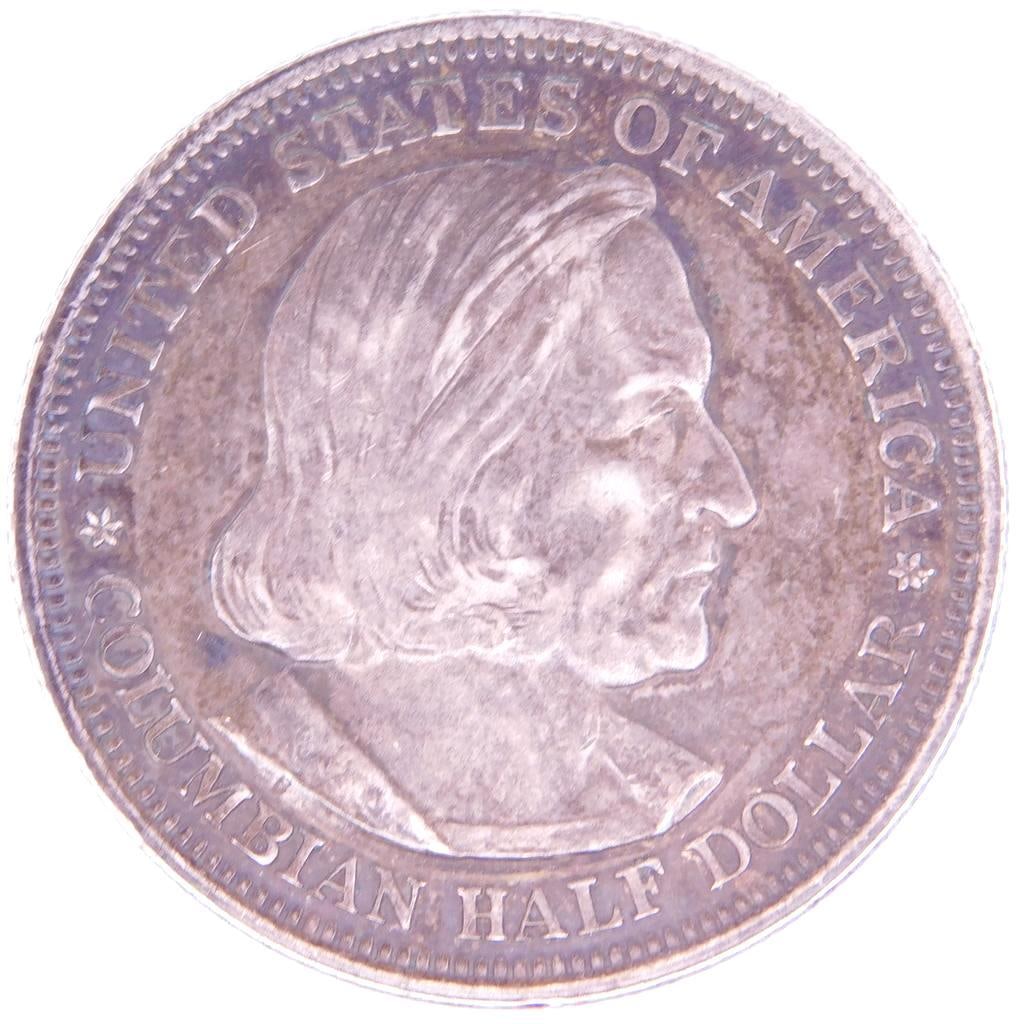 World's Columbian Exposition Silver Half Dollar Coin, 1892 (1 of 2)
