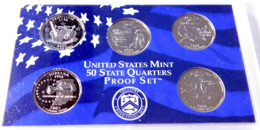 2002 United States Mint 50 State Quarters Proof Set (1 of 4)