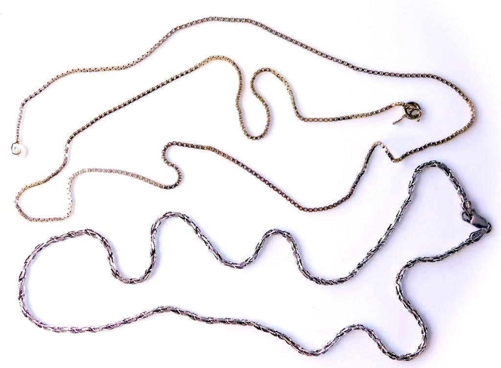 Grouping of Sterling Silver Necklaces (1 of 9)