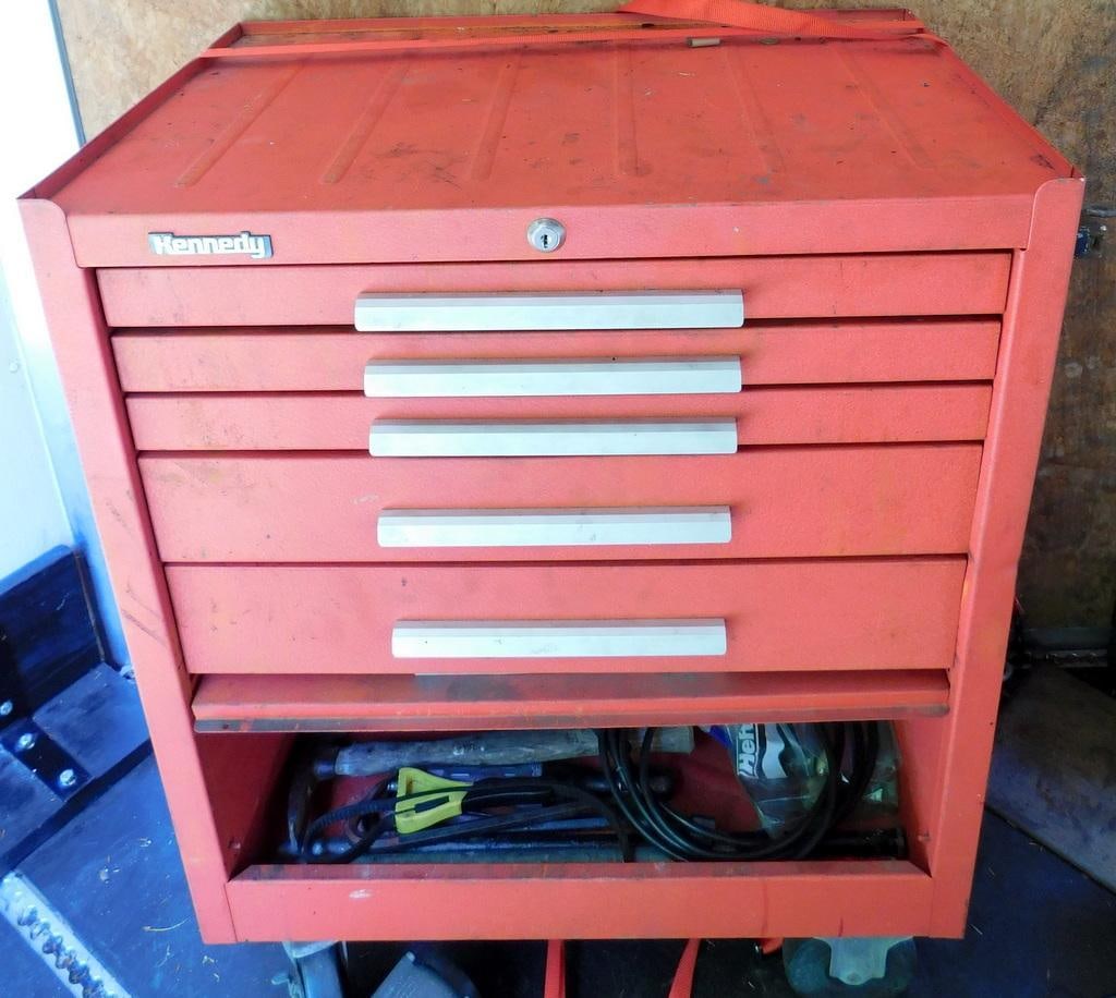 Kennedy Roller Tool Cabinet Filled with Tools (1 of 10)