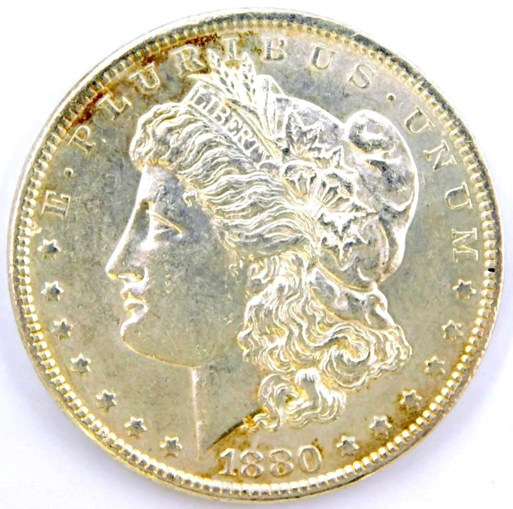 1880 Morgan Silver Dollar Coin (1 of 2)