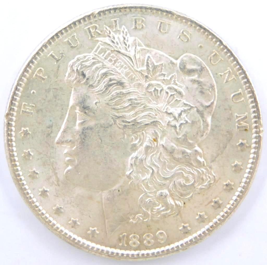 1889 Morgan Silver Dollar Coin (1 of 2)