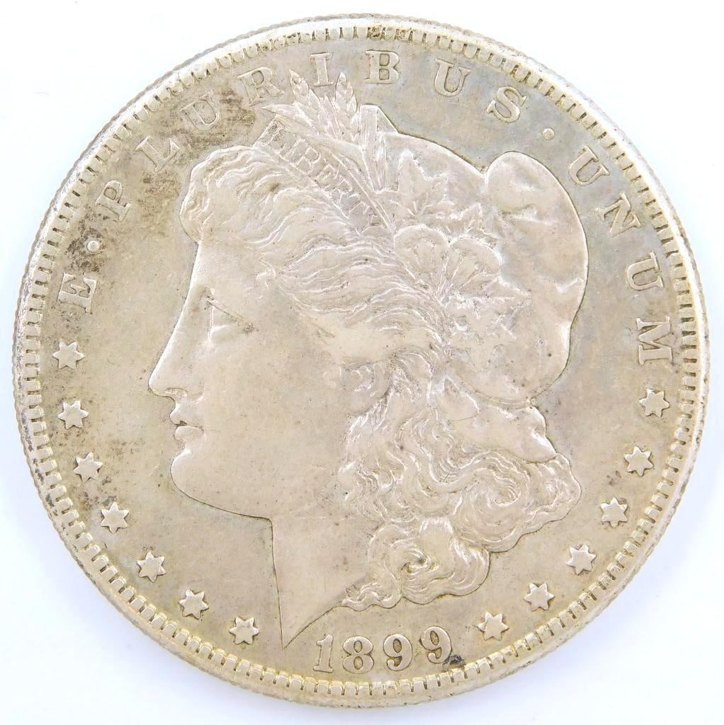 1899 S Morgan Silver Dollar Coin (1 of 2)