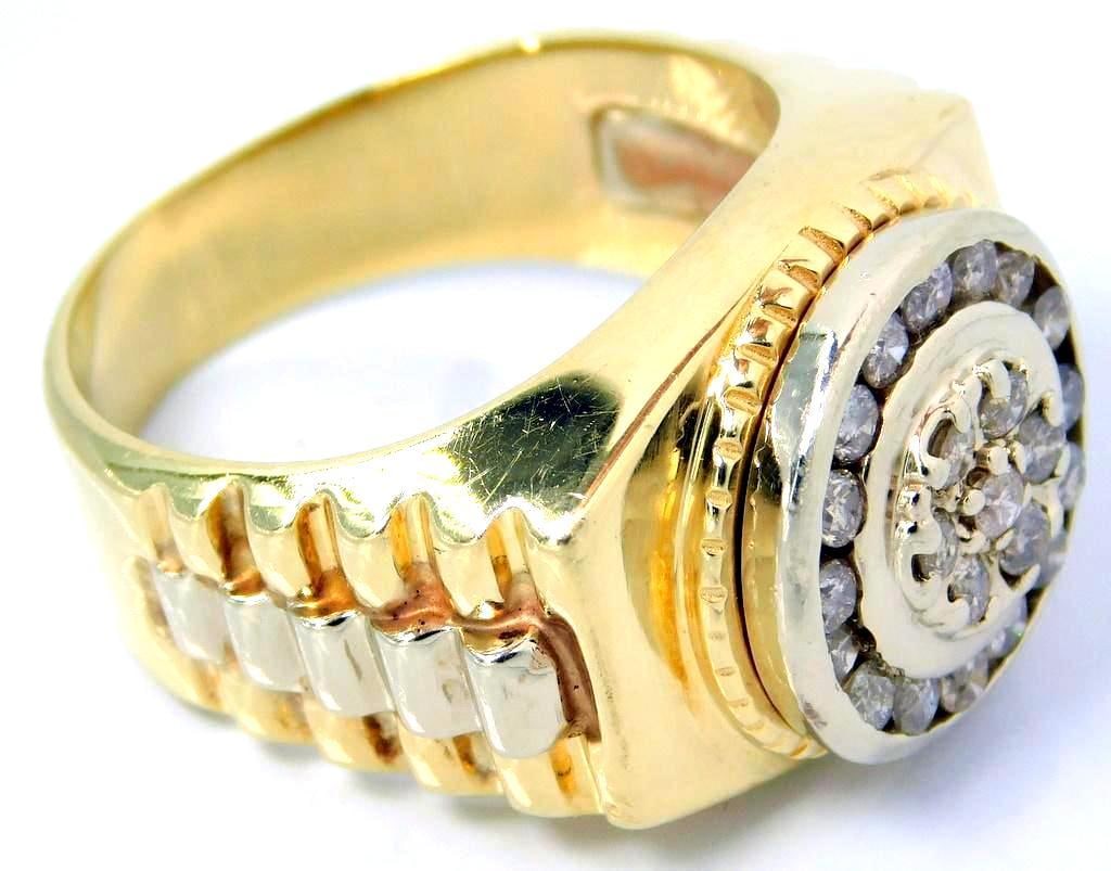 Men's 14K Gold and Diamond Ring (1 of 8)