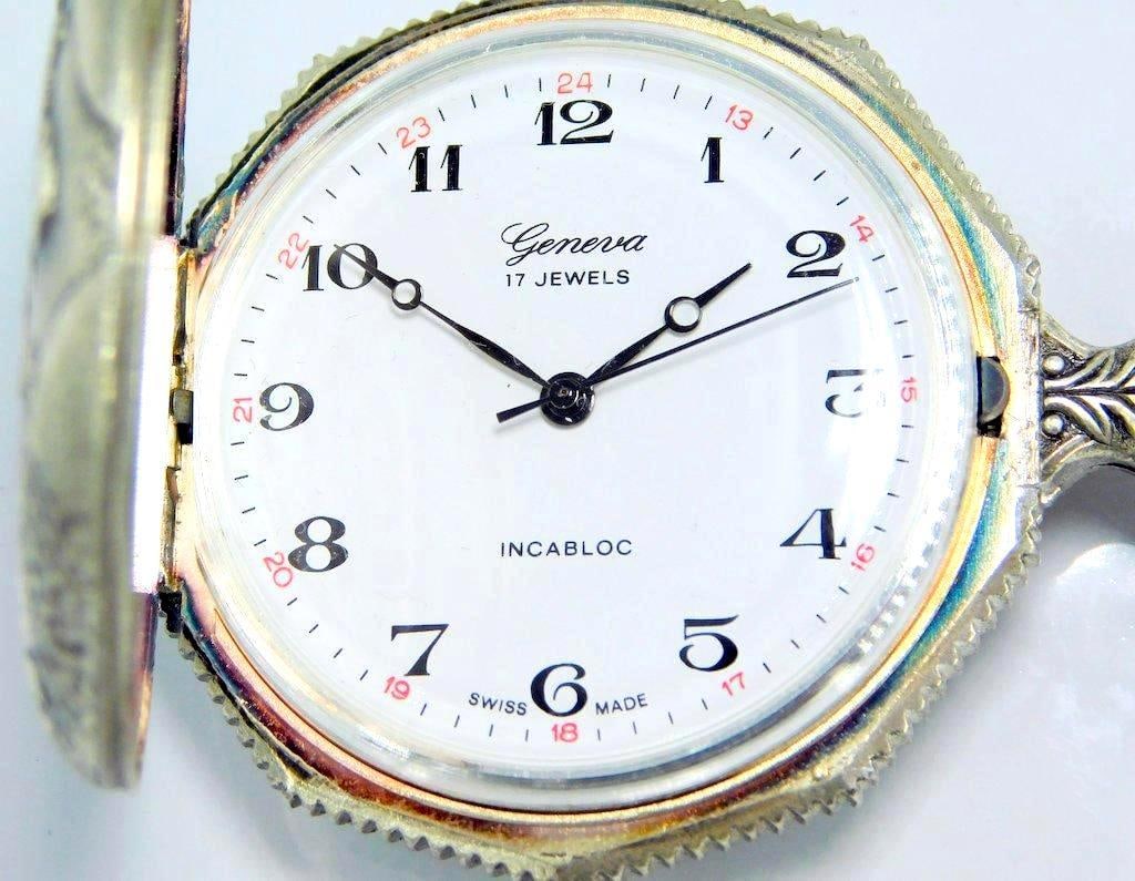 Geneva 17 Jewel Hunter Case Pocket Watch (1 of 8)