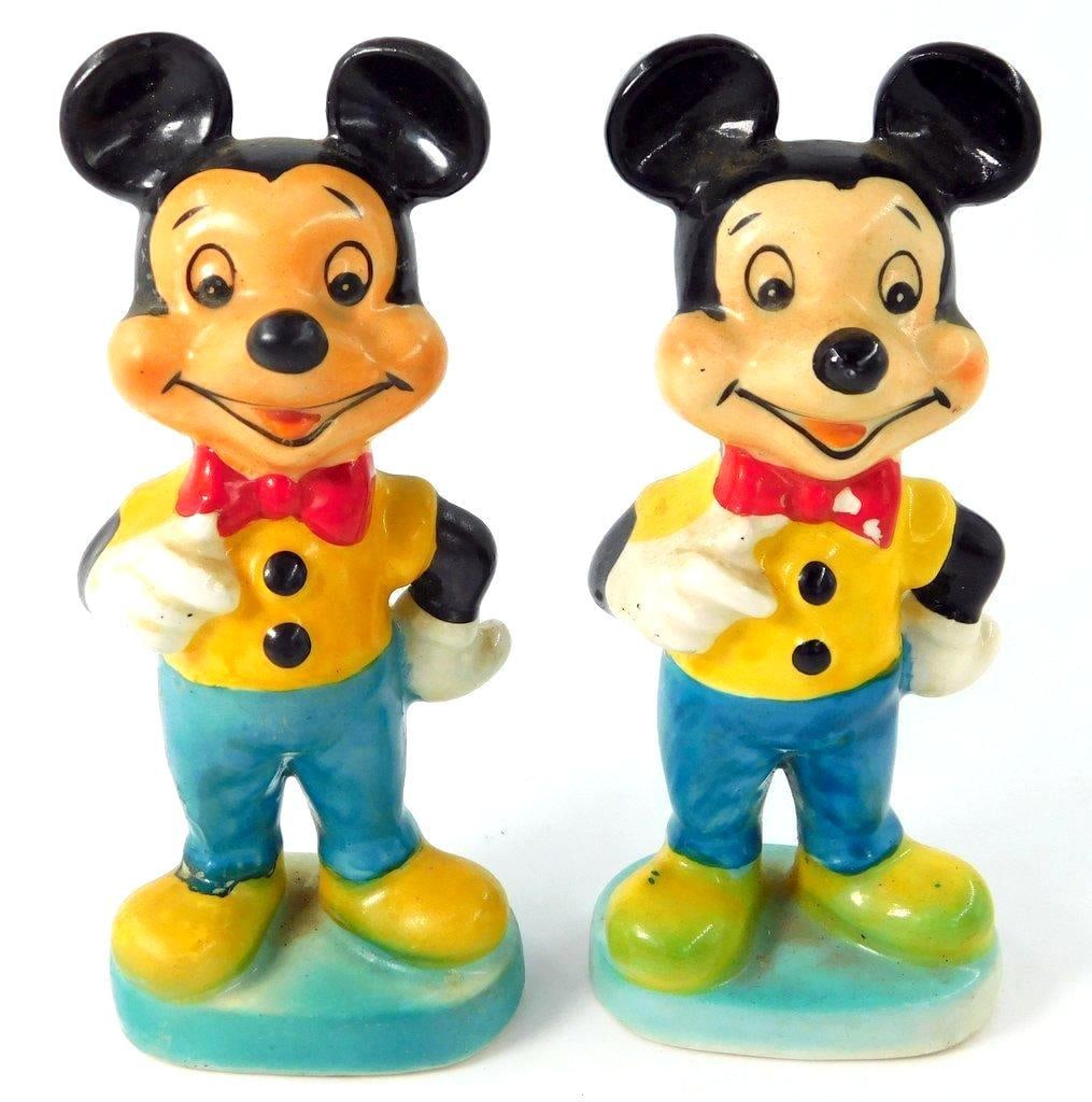 Vintage 1960's Disney Mickey Mouse Ceramic Figurines, (2) (1 of 5)