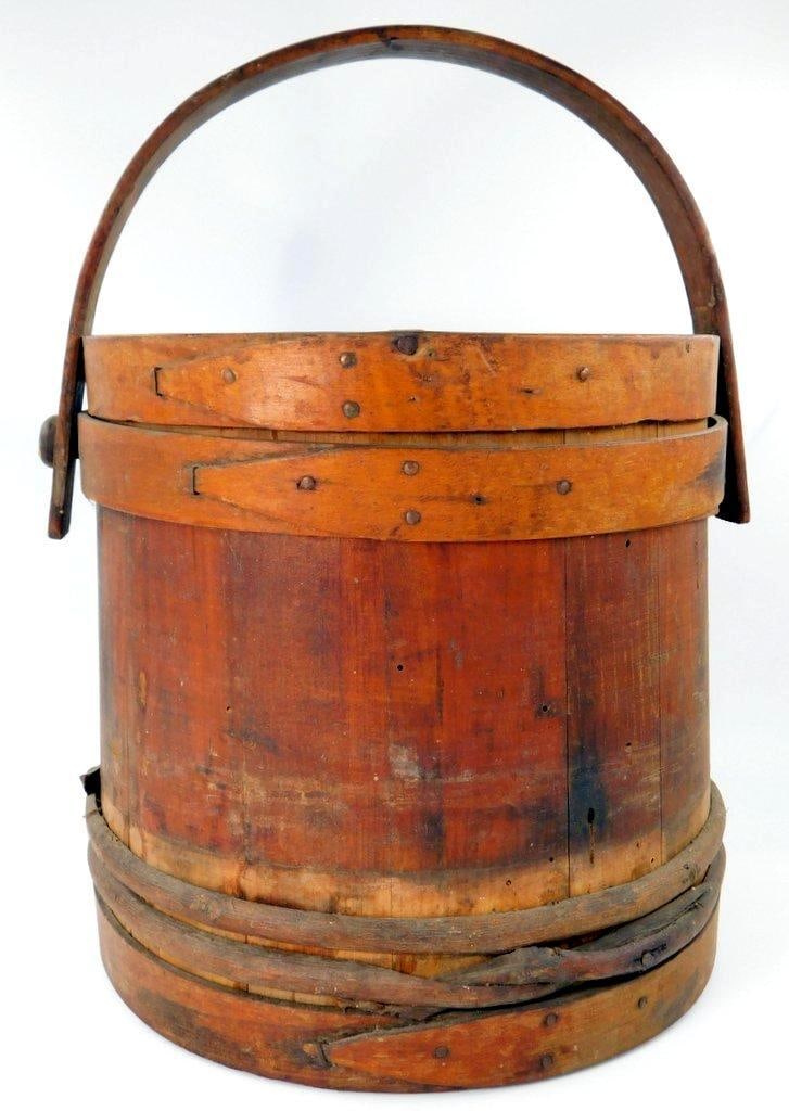 Firkin Shaker Sugar Bucket w/ Bentwood Handle (1 of 10)