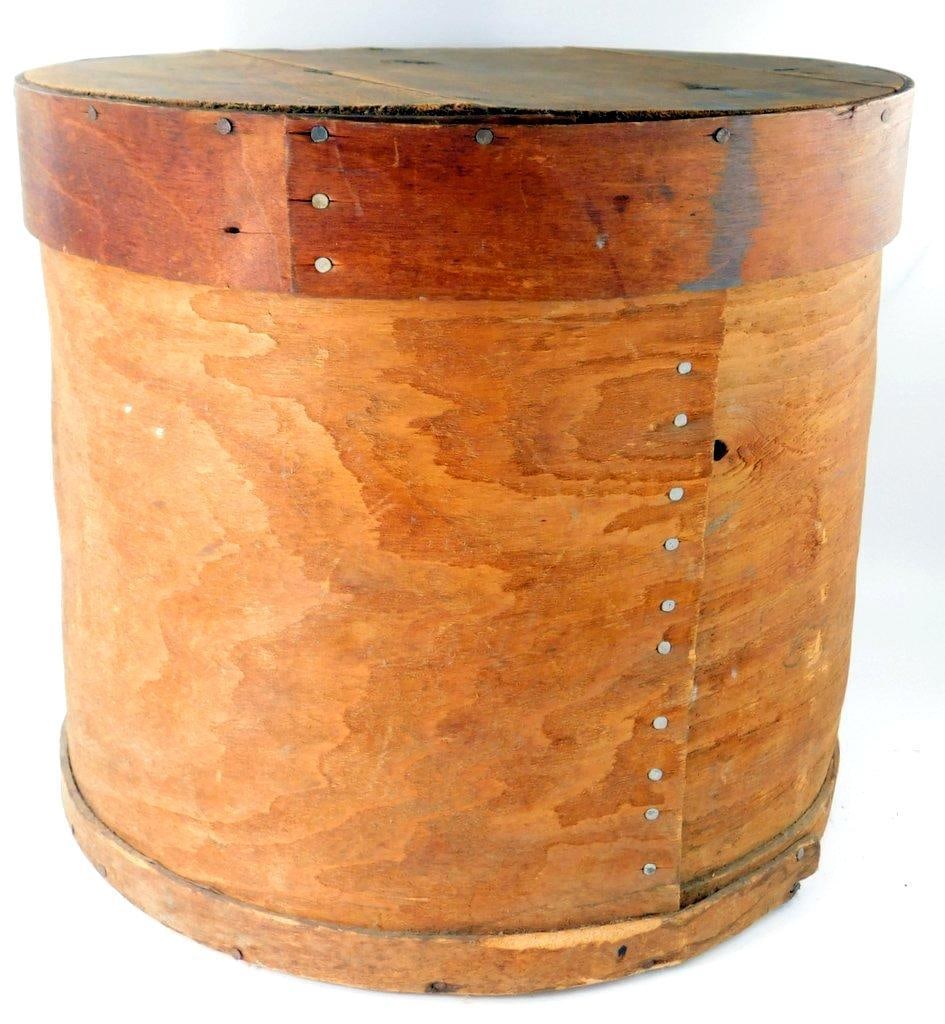 Antique 19th Century Round Primitive Pantry Spice Box (1 of 8)