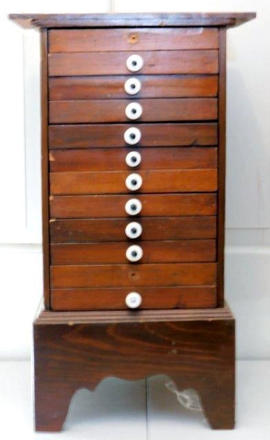 Antique 12-Drawer Collectors Cabinet (1 of 12)
