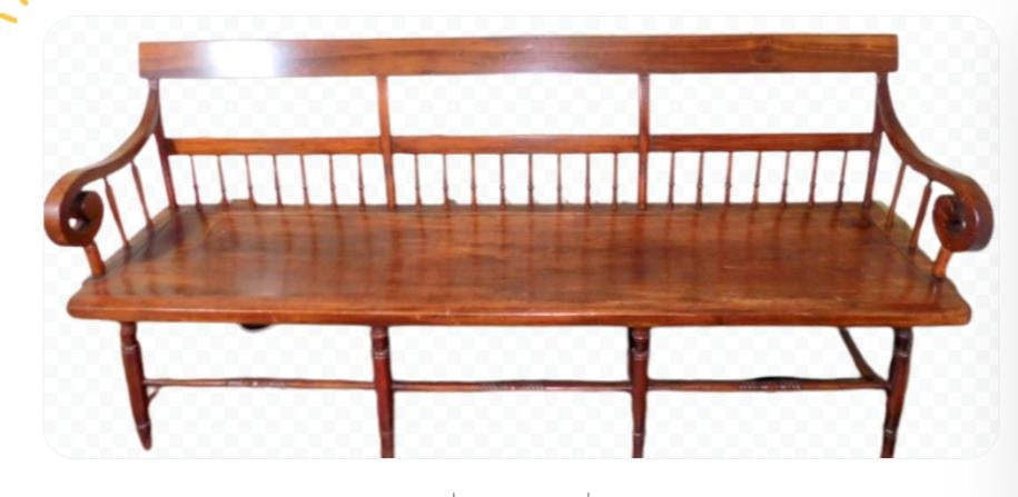 Antique Plank Bottom Settee, Possibly Pennsylvania 1850-1860 (1 of 10)