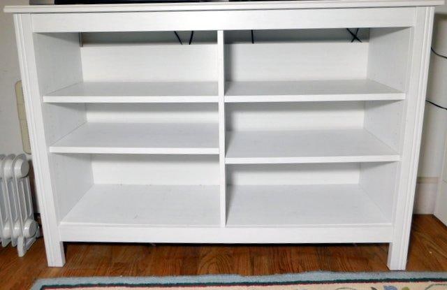 White Bookshelf and 5-drawer Cabinet (1 of 8)