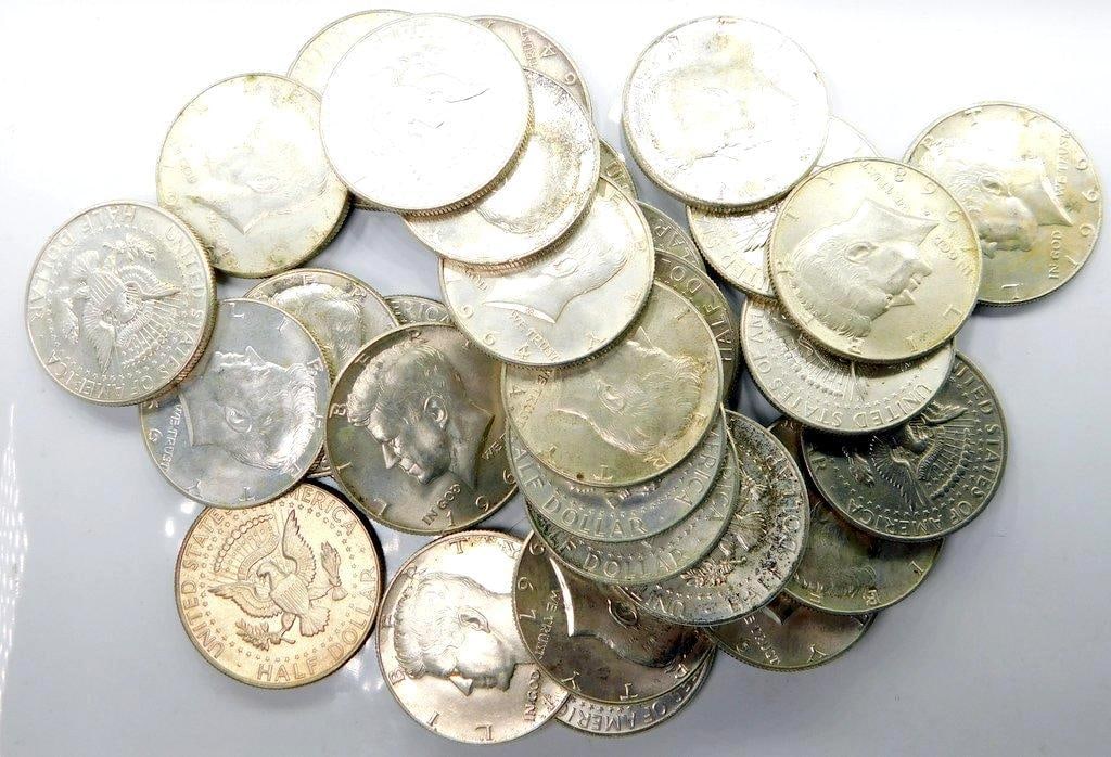 Kennedy Half Dollar Coins, (30) (1 of 15)