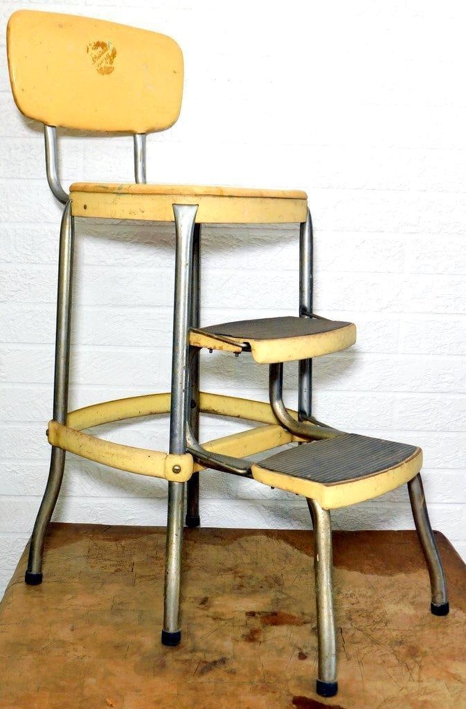 Mid-Century Step Stool Chair (1 of 9)