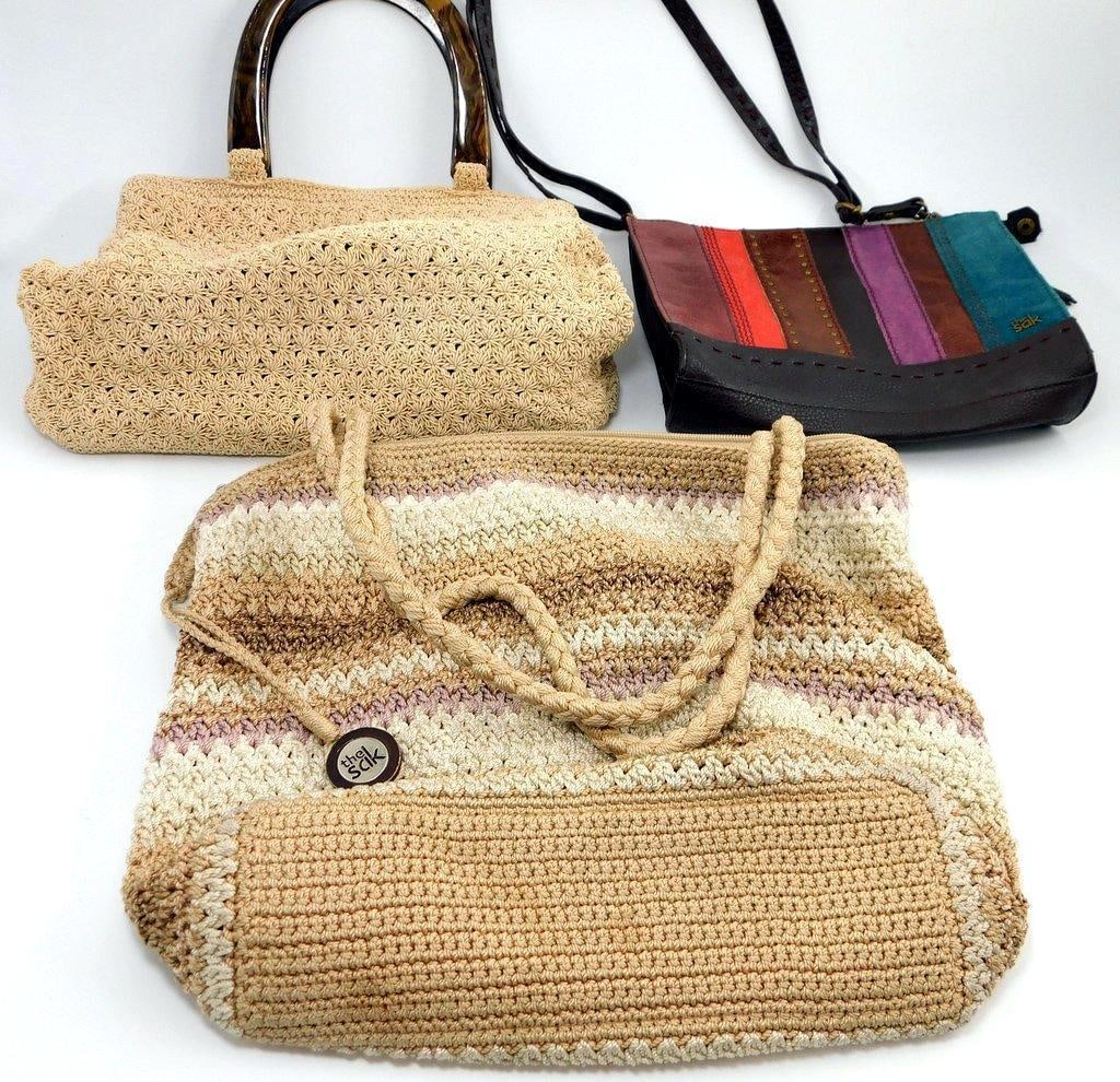 Lot of Three 'The Sak' Handbags in Various Materials and Styles (1 of 7)