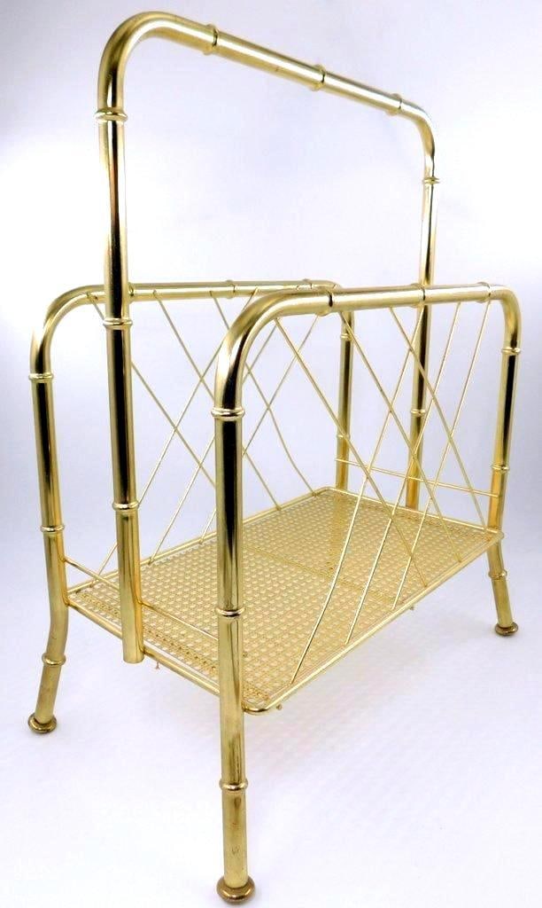 Hollywood Regency Style MCM Metal Magazine Rack (1 of 8)